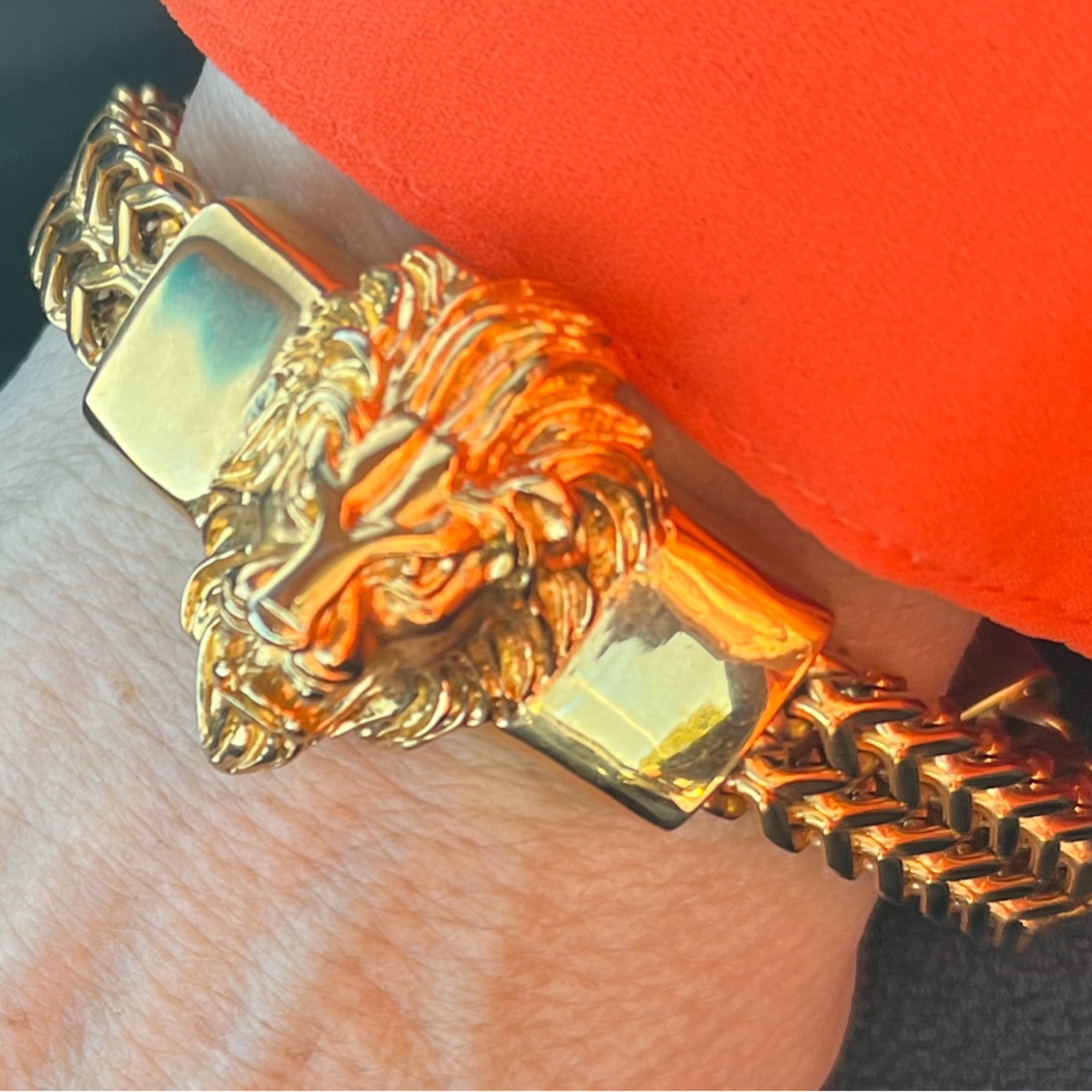 Gold Lion Bracelet Unisex